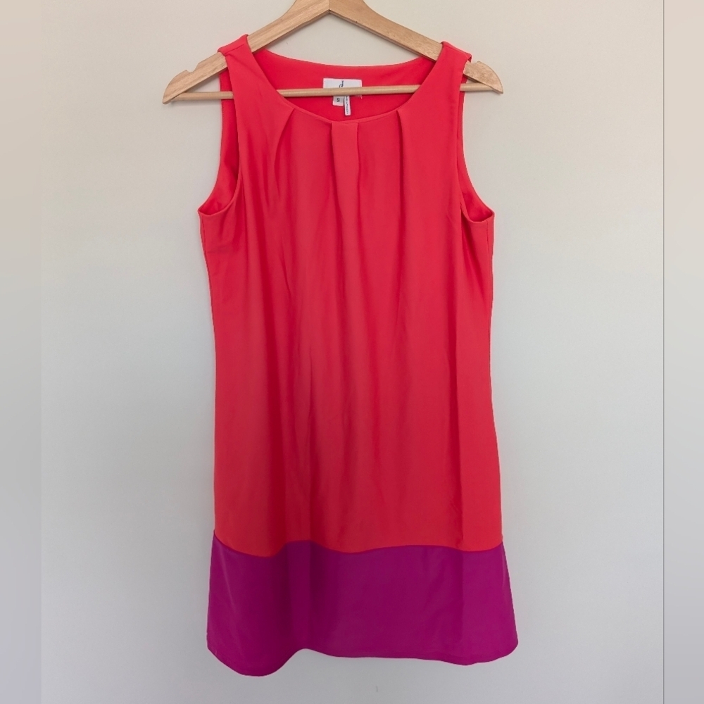 JUDE CONNALLY Pamela Dress Pink Purple Colorblock Summer Vibrant Preppy